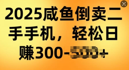2025闲鱼倒卖二手手机，高客单，高利润，轻松日入3张-坡途网络